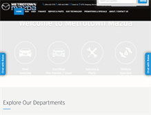 Tablet Screenshot of metrotownmazda.com